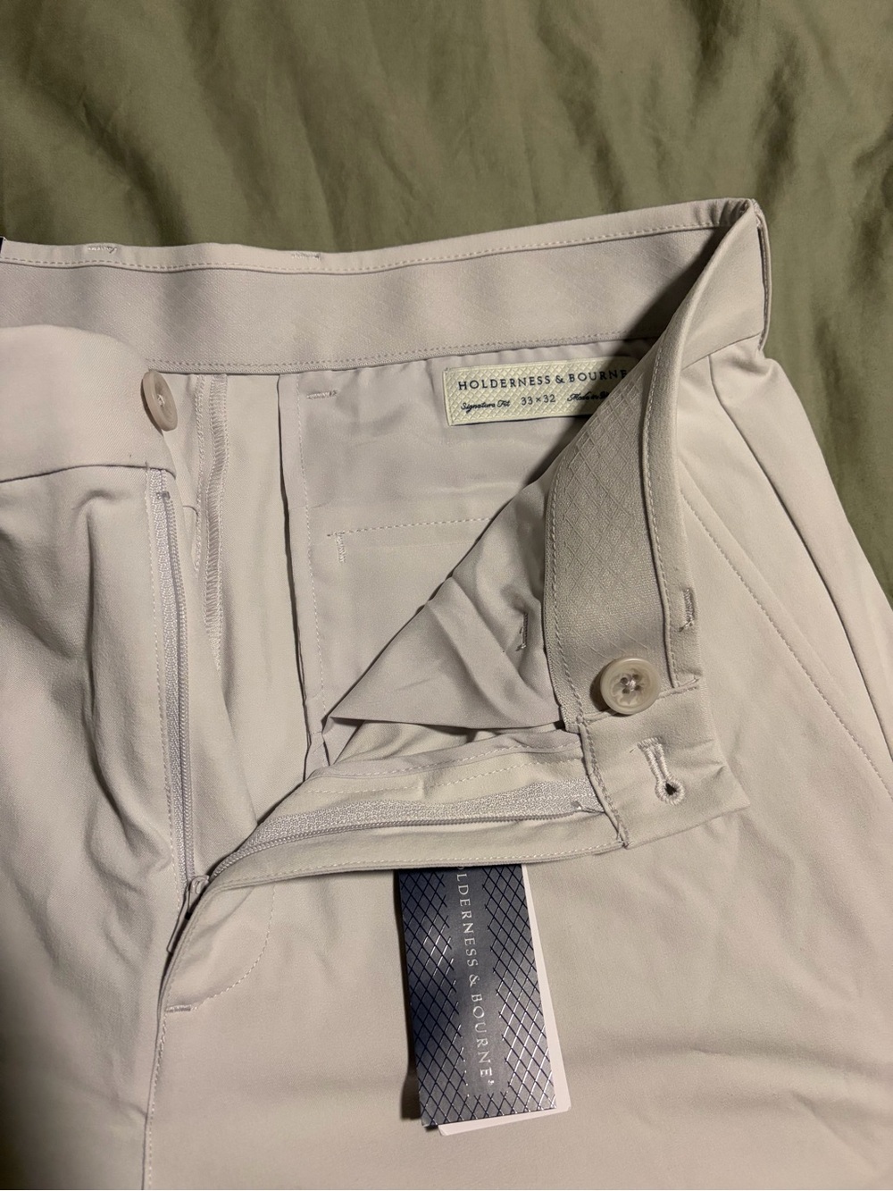 Holderness & Bourne Men's Light Taupe Dress Pants